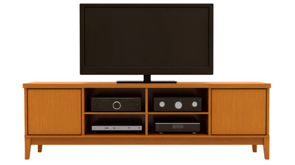 Fototapeta premium TV stand, isolated on transparent background