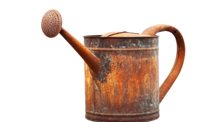 Watering can, isolated on transparent background