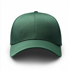 realistic high quality Green snapback mockup isolated