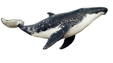 Fototapeta premium Whale, isolated on transparent background