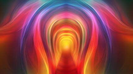 Abstract Rainbow Gradient Design
