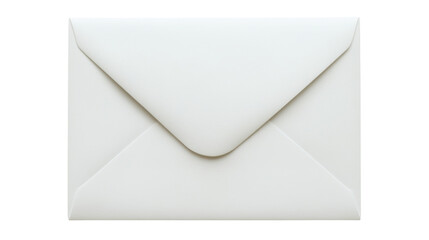 White envelope, isolated on transparent background