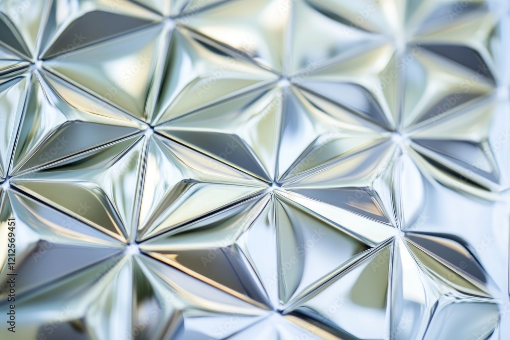 Poster a close-up view of a smooth and reflective surface, ideal for highlighting textures and details