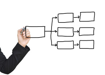 Hand touching growth graphs of financial indicator and accounting market economy analysis chart, business strategy concept.