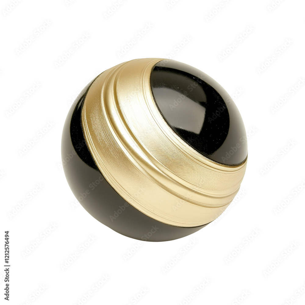 Poster black and gold sphere on a black background creating a modern and sleek visual composition isolated 