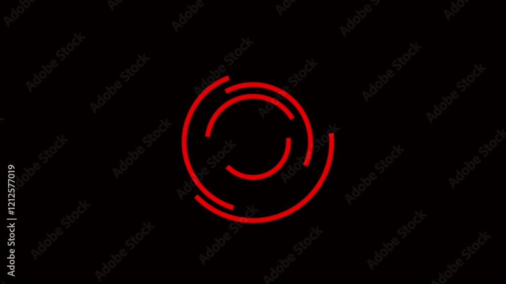 Poster circle hud technological futuristic elements.sci fi circle elements appearing. 4k footage pack of wh