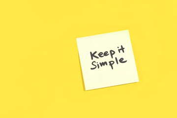 keep it simple , business motivation , simplifly , note paper