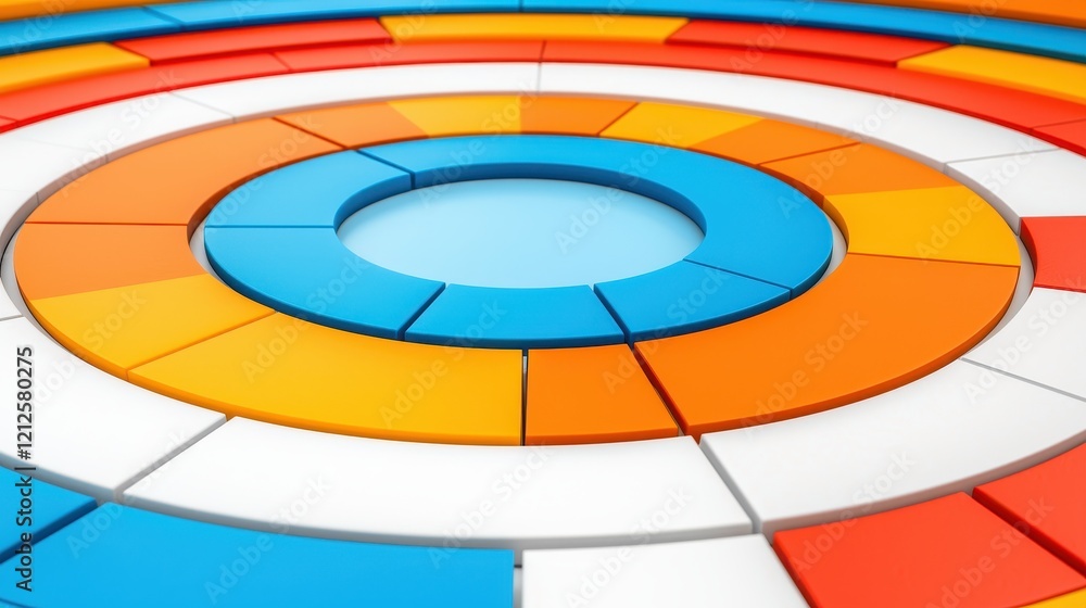 Poster vibrant spiral of modular cubes in abstract digital art with high-resolution for stunning visual imp