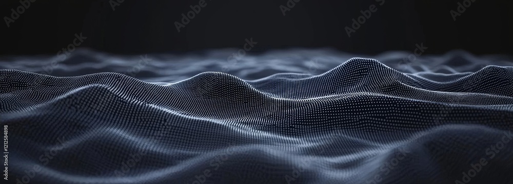 Poster abstract digital background featuring points and lines. glowing plexus. represents big data and netw