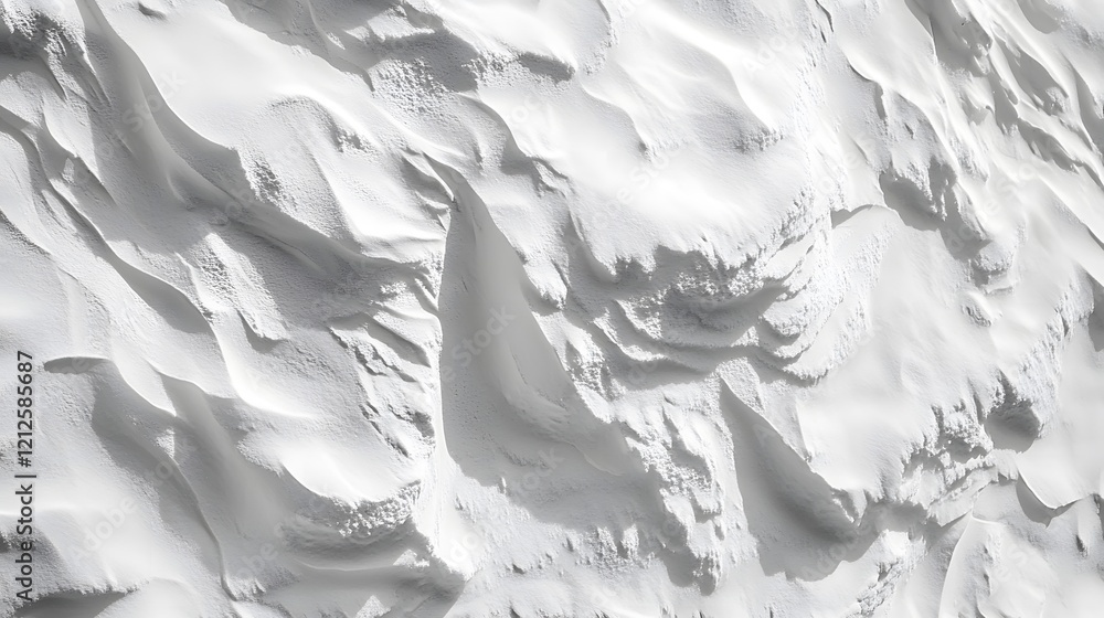 Poster abstract white textured surface with undulating forms