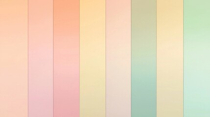 Fototapeta premium Soft Pastel Color Palette with Vertical Stripes for Creative Design