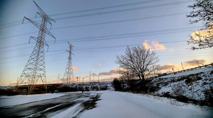 Power Lines to the Horizon