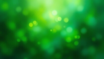 Fototapeta premium Vibrant green abstract background with soft bokeh effect.