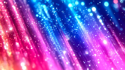 Glittering light trails creating vibrant abstract background