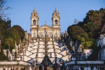 church of bom jesus in Braga in Portugal