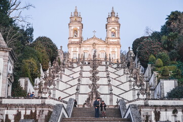 church of bom jesus in Braga in Portugal