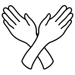 handshake isolated on white background