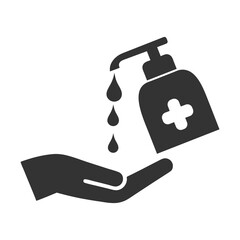 Hygiene Symbol silhouette vector Illustration.