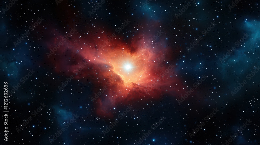 Poster elixir of life concept, stunning cosmic nebula backdrop featuring the elixir of life shining brightl