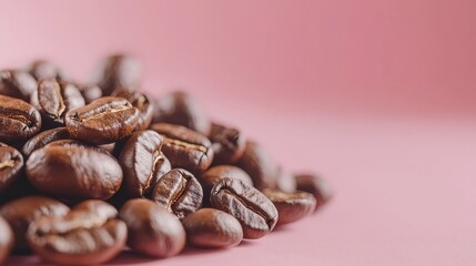 Fototapeta premium Harvesting the rich aroma of coffee beans coffee farm product warm environment close-up view art of brewing