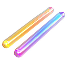 Two glow sticks c4d style png

