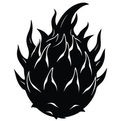 dragon fruit silhouette