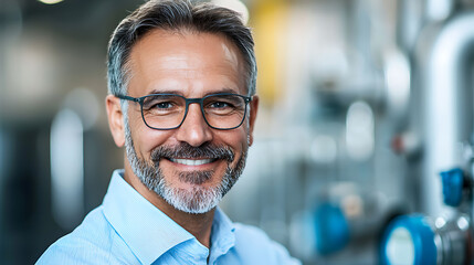 Fototapeta premium Engineers collaborating on refinery systems teamwork industrial facility portrait professional environment close-up innovation