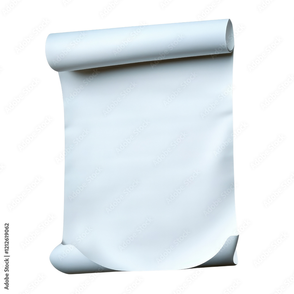 Aufkleber white paper roll on a black background showcasing texture and contrast in a minimalist composition i
