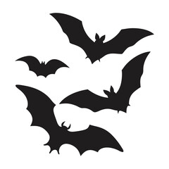 Bat Silhouettes for Halloween Designs bat silhouette, halloween bats, spooky bat designs, bat vector art, black bat design, gothic silhouette, flying bat collection, halloween graphic art, creepy bat 