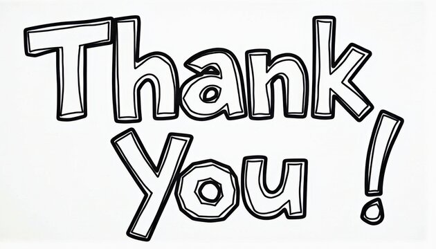  Printable Thank You Coloring Pa Against White Background