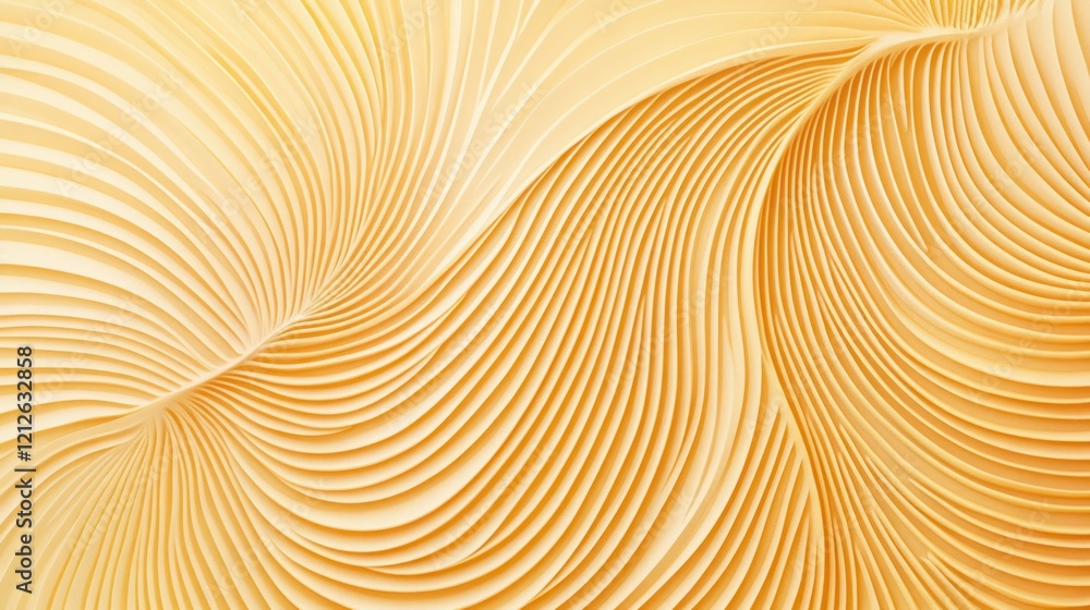 Aufkleber Abstract Golden Yellow Wave Pattern Texture Design