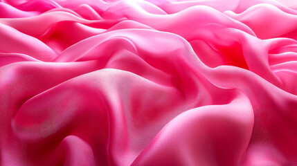 Obraz premium Pink Silk Fabric Texture: Elegant Drapery and Flowing Waves