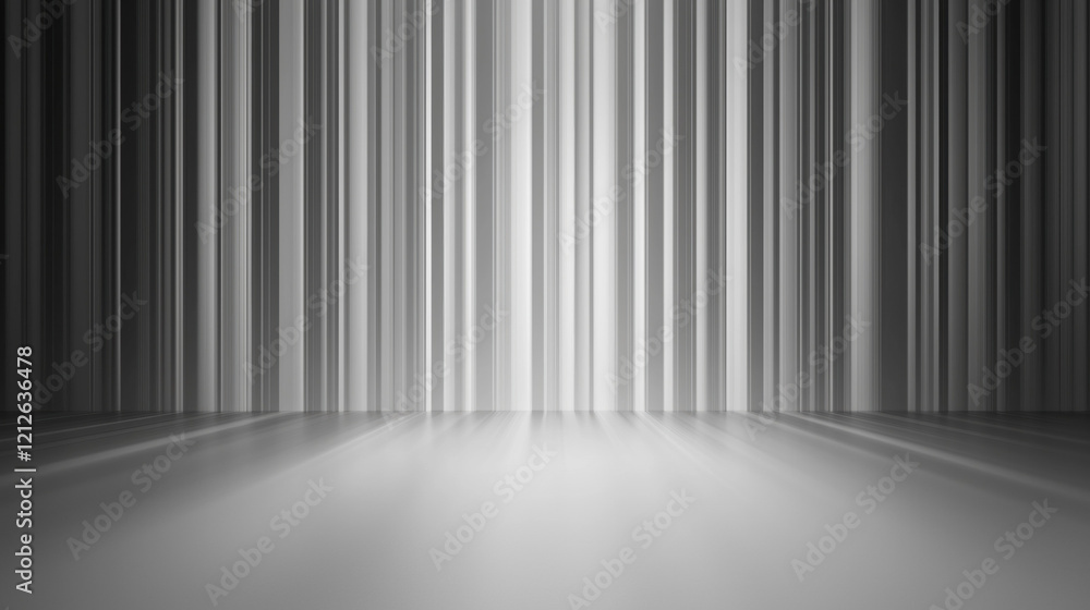 Poster Abstract light gray wallpaper with vertical lines creating modern, minimalist atmosphere. Ideal for backgrounds or design projects