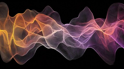 Obraz premium sine waves forming a dynamic and colorful background Sine Wave 