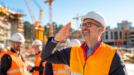 Construction Supervisor at Building Site