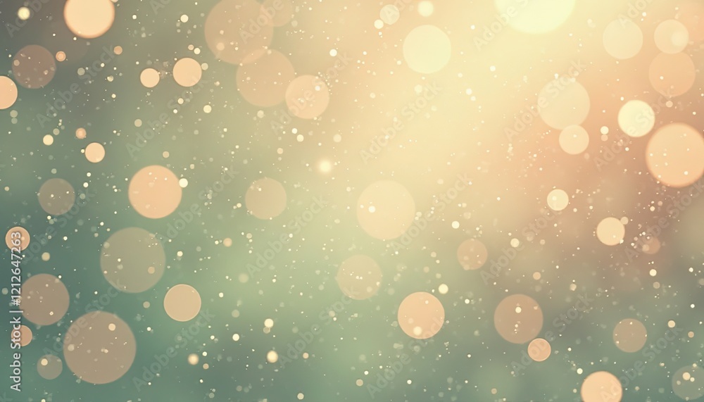 Poster abstract gold and green bokeh background image