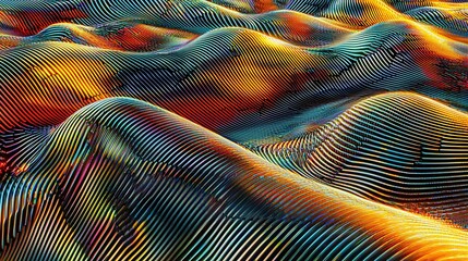 sine waves creating a layered, 3D effect Sine Wave 