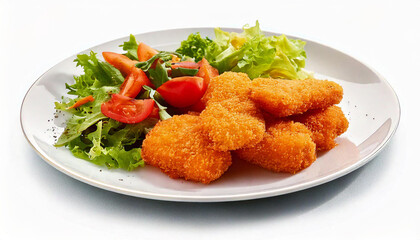 Fototapeta premium Nuggets con ensalada