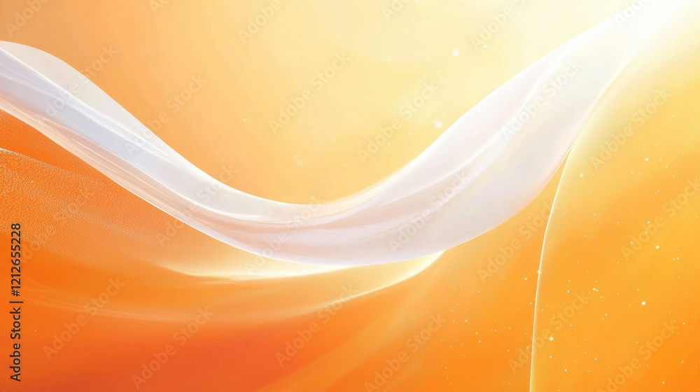 Poster Soft orange gradient with smooth transitions and light effects