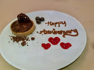 Anniversary dessert