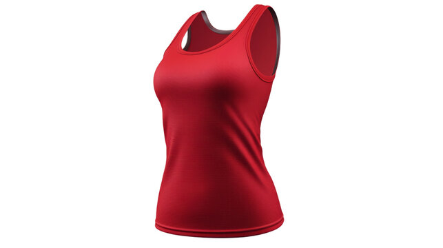 Women's tank top, isolated on transparent background