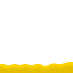 Yellow Banner Page Edge Shape