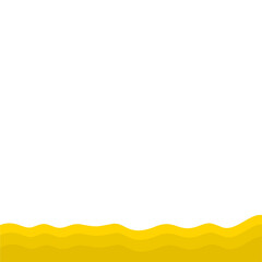 Yellow Banner Page Edge Shape