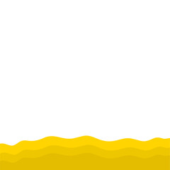 Yellow Banner Page Edge Shape