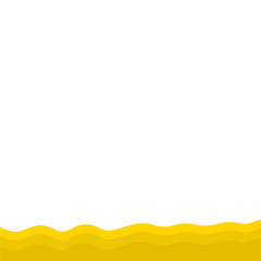 Yellow Banner Page Edge Shape