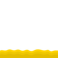 Yellow Banner Page Edge Shape