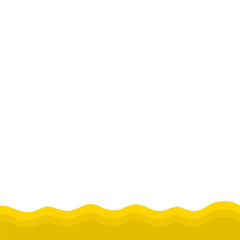 Yellow Banner Page Edge Shape