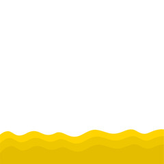Yellow Banner Page Edge Shape