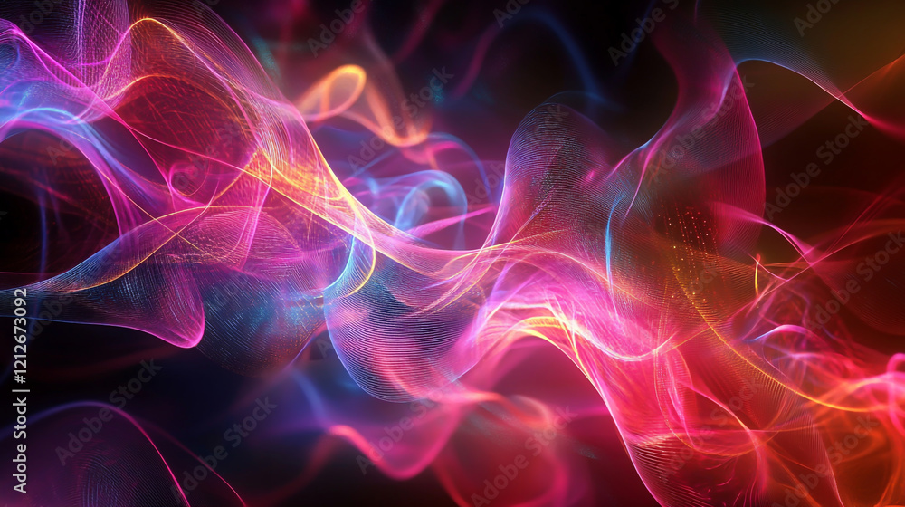 Poster abstract digital background. can be used for technological processes, neural networks and ai, digita