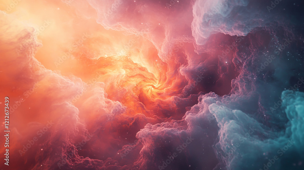 Poster abstract digital background. can be used for technological processes, neural networks and ai, digita